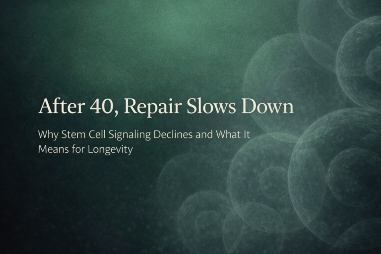 After 40, Repair Slows Down: The Science Behind Stem Cell Decline