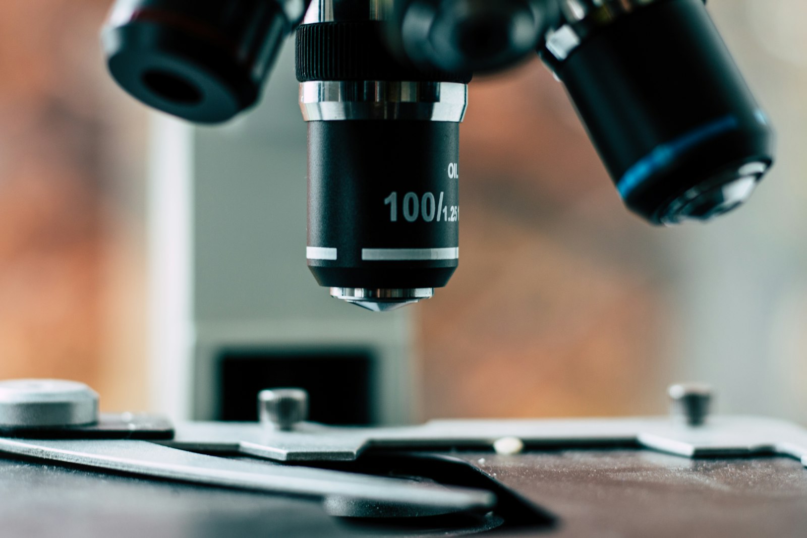 A black microscope