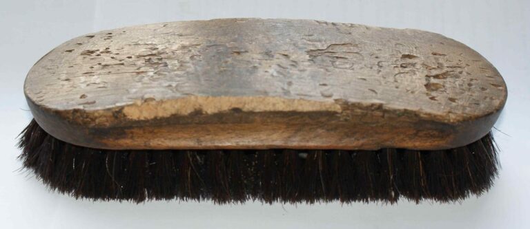 A natural bristle brush