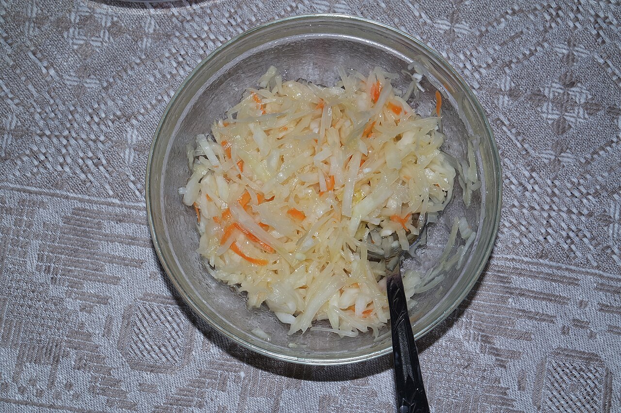 Homemade sauerkraut