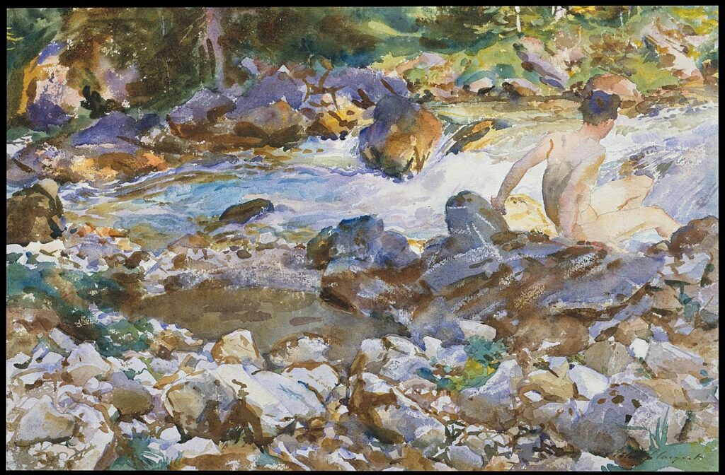 A mountain stream