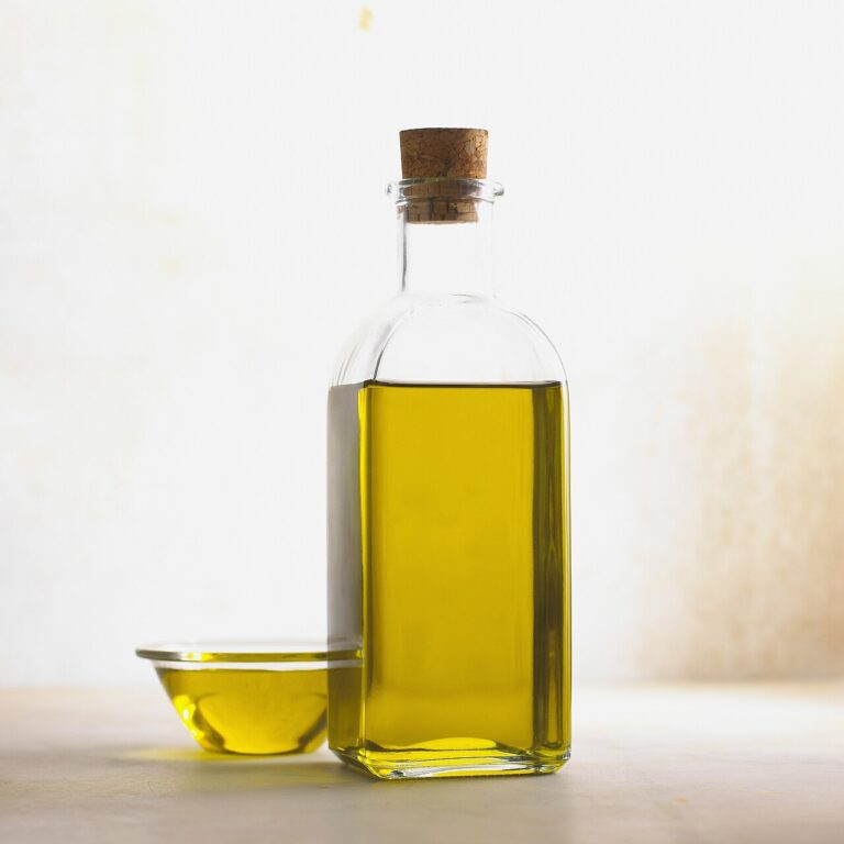 A bottle of olive oil